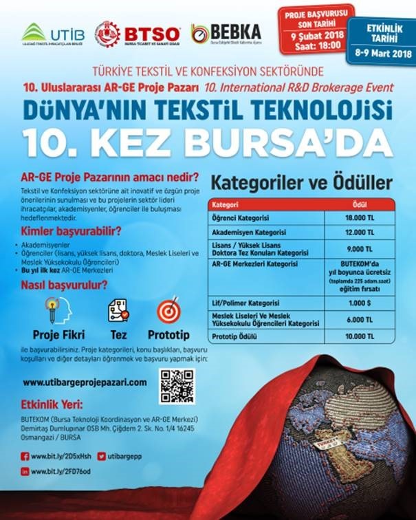 UTİB Türkiye Tekstil ve Konfeksiyon Sektöründe X. Uluslararası Ar-Ge  Proje Pazarı Zirvesi2